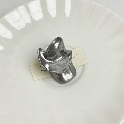 European and American heavy industry rings, high-end exaggerated personality, irregular index finger rings, fashion catwalk ring